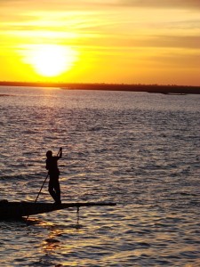 Niger at sunset